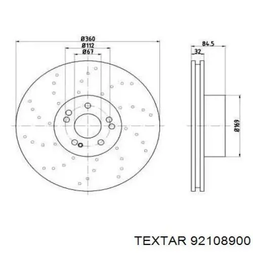 Купити A2204211212 Mercedes Ротор гальмівний