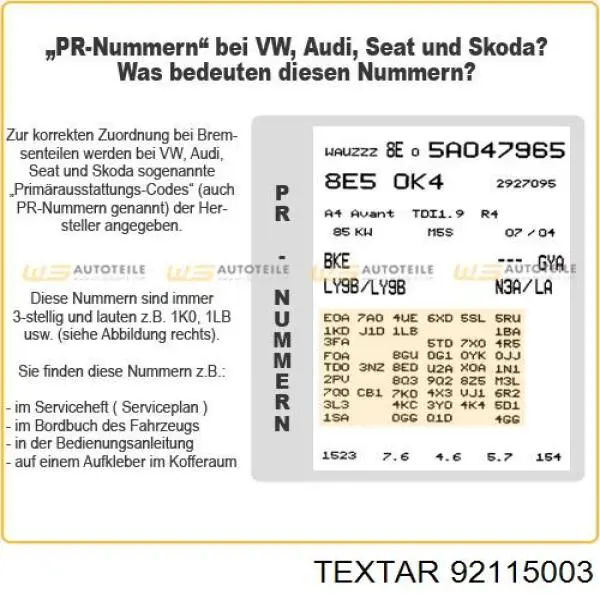 Гальмівні диски передні 92115003 Textar