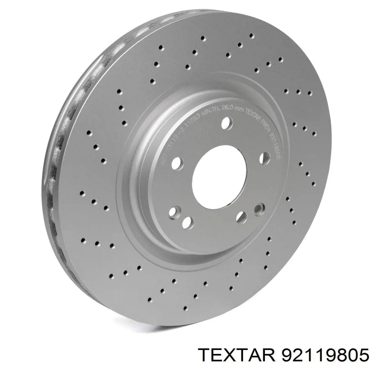 Диск переднього гальма Textar 92119805 ціна, від 78.27 USD