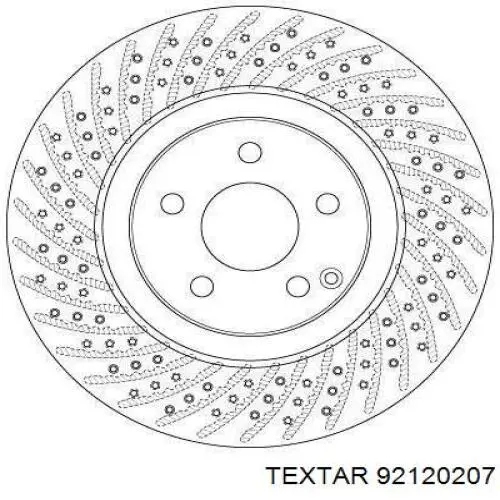 Диск переднього гальма Textar 92120207 ціна, від 74.05 USD