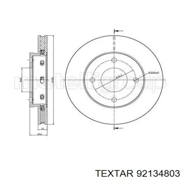 Купити 92134803 Textar Ротор гальмівний