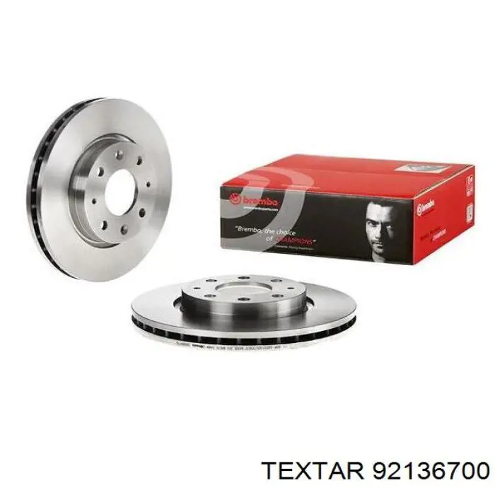 Диск переднього гальма Textar 92136700 ціна, від 33.36 USD