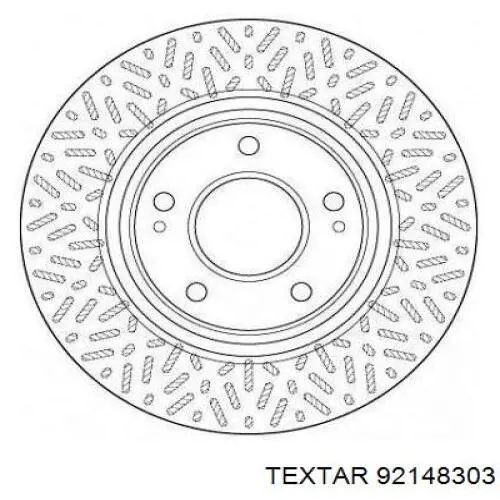 Гальмівні диски передні 92148303 Textar