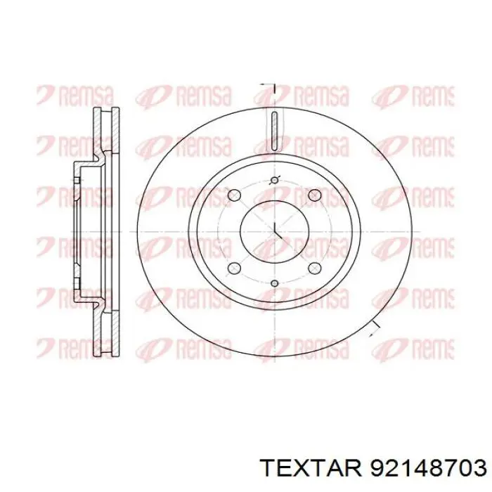 Купити 92148703 Textar Ротор гальмівний