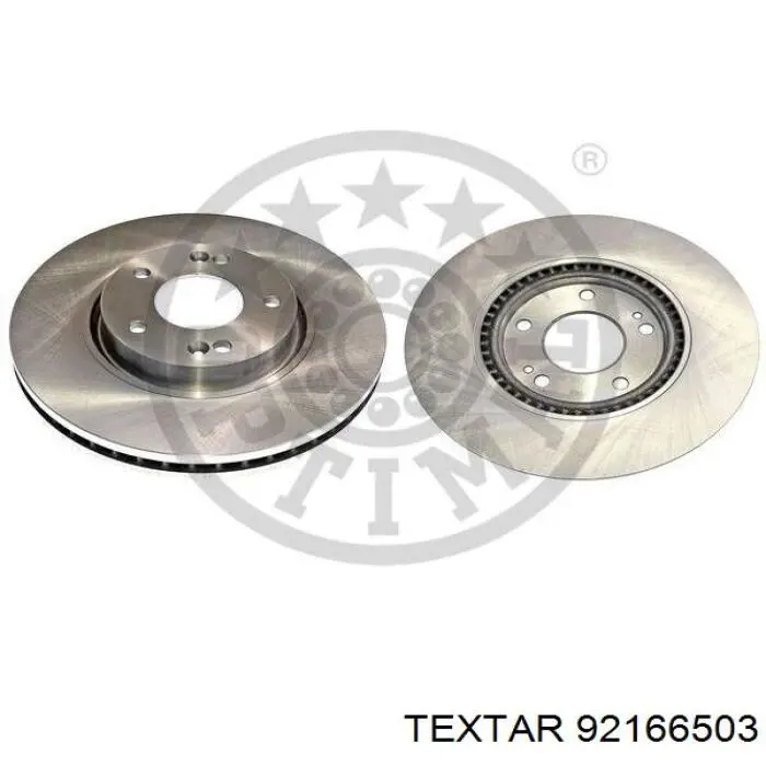 Диск переднього гальма Textar 92166503 ціна, від 58.89 USD