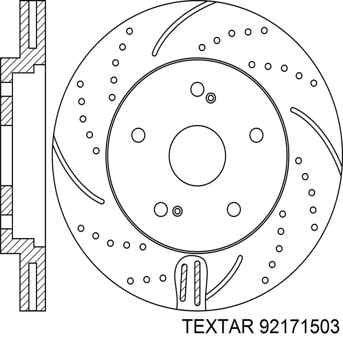 Гальмівні диски передні 92171503 Textar