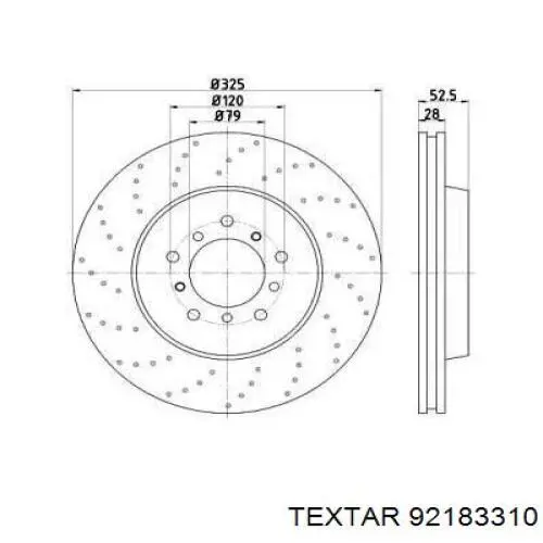 Купити RT4597GLT5 Rotinger Диск заднього гальма