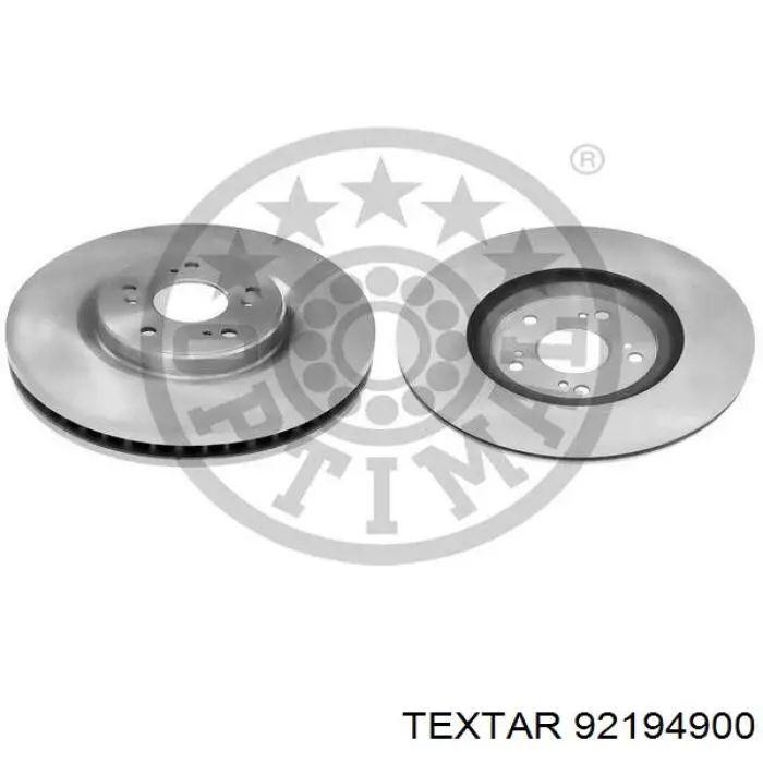92194900 Textar Гальмо дискове переднє