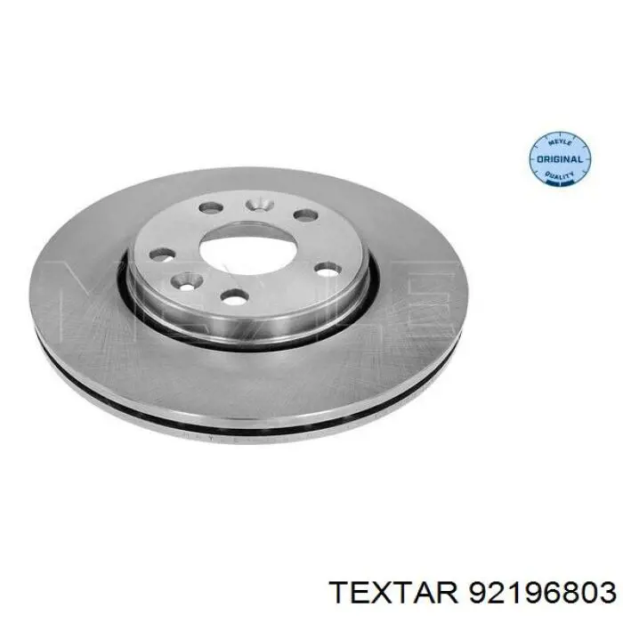92196803 Textar диск гальмівний передній