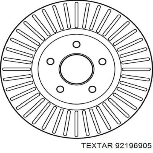 Гальмівні диски передні 92196905 Textar