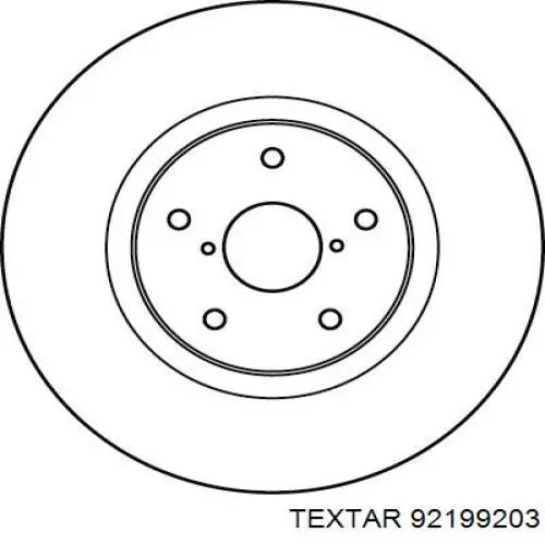 Диск гальмівний передній 92199203 Textar