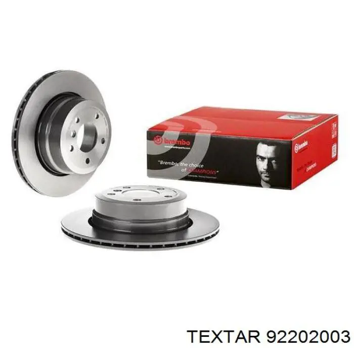 Купити 92202003 Textar Диск заднього гальма