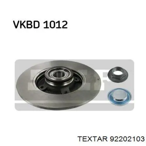 Купити 92202103 Textar Диск заднього гальма