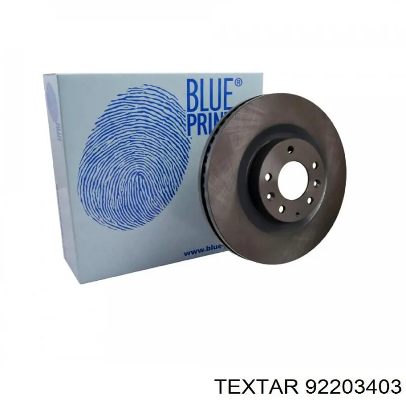 Диск переднього гальма Textar 92203403 ціна, від 55.91 USD