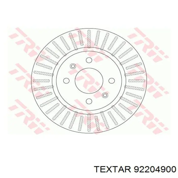 Гальмівні диски передні 92204900 Textar