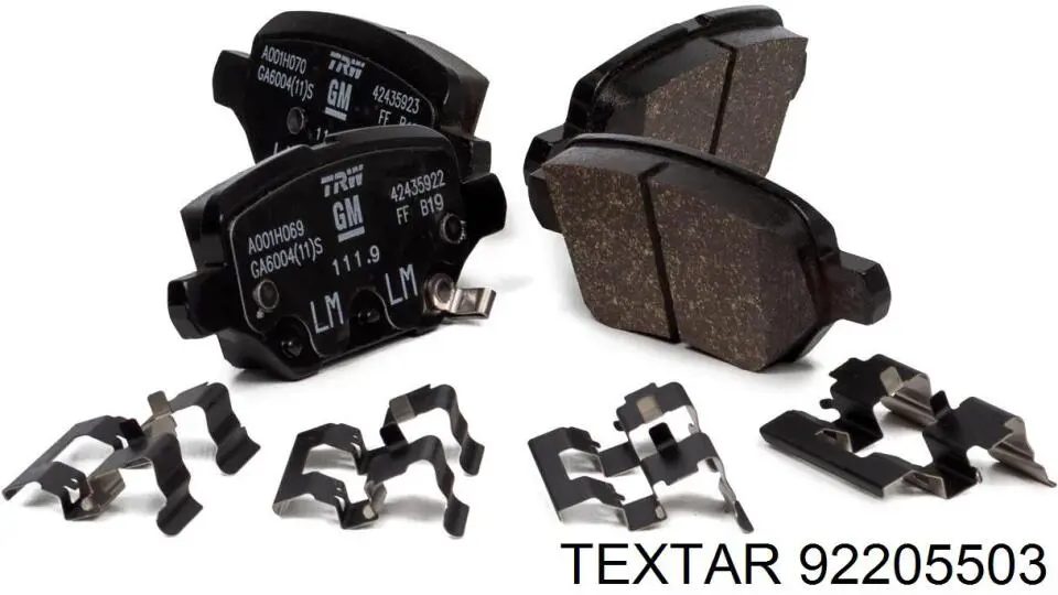 Купити 92205503 Textar Диск заднього гальма