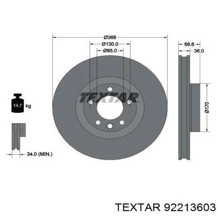 Купити 21616HPGLT5 Rotinger Ротор гальмівний