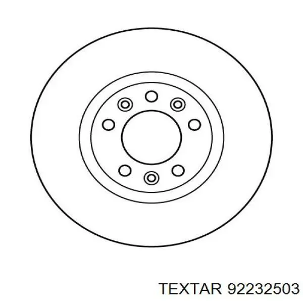 Диск переднього гальма Textar 92232503 ціна, від 40.76 USD