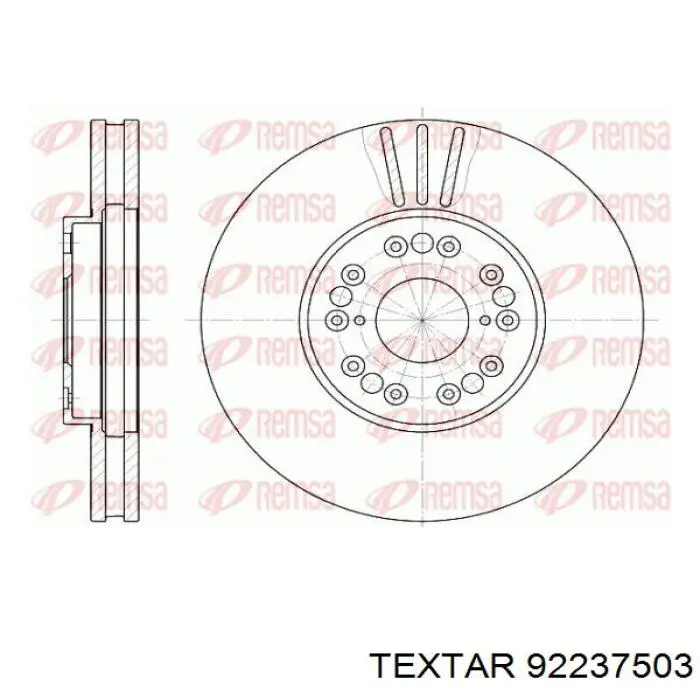 Купити 92237503 Textar Ротор гальмівний
