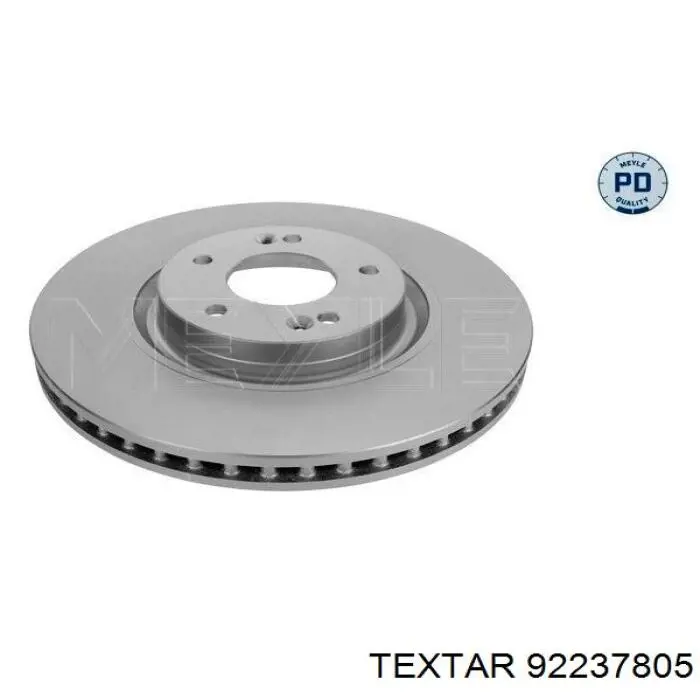 92237805 Textar диск гальмівний передній