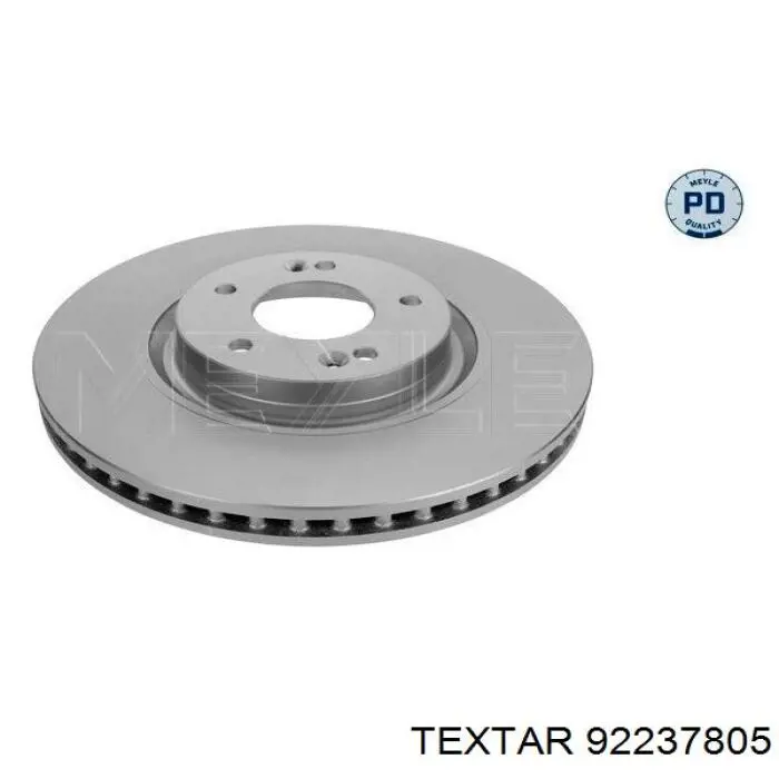 Диск гальмівний передній 92237805 Textar