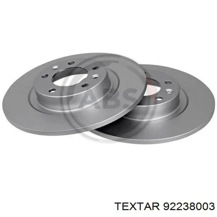 Диск гальмівний задній Textar 92238003