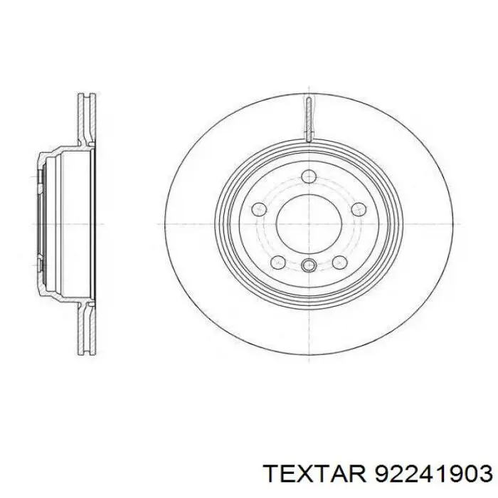92241903 Textar Дискові гальма