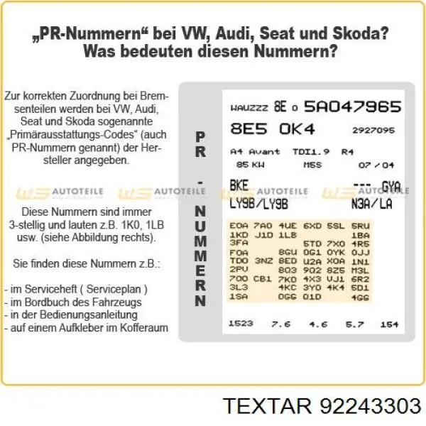 Гальмівні диски передні 92243303 Textar
