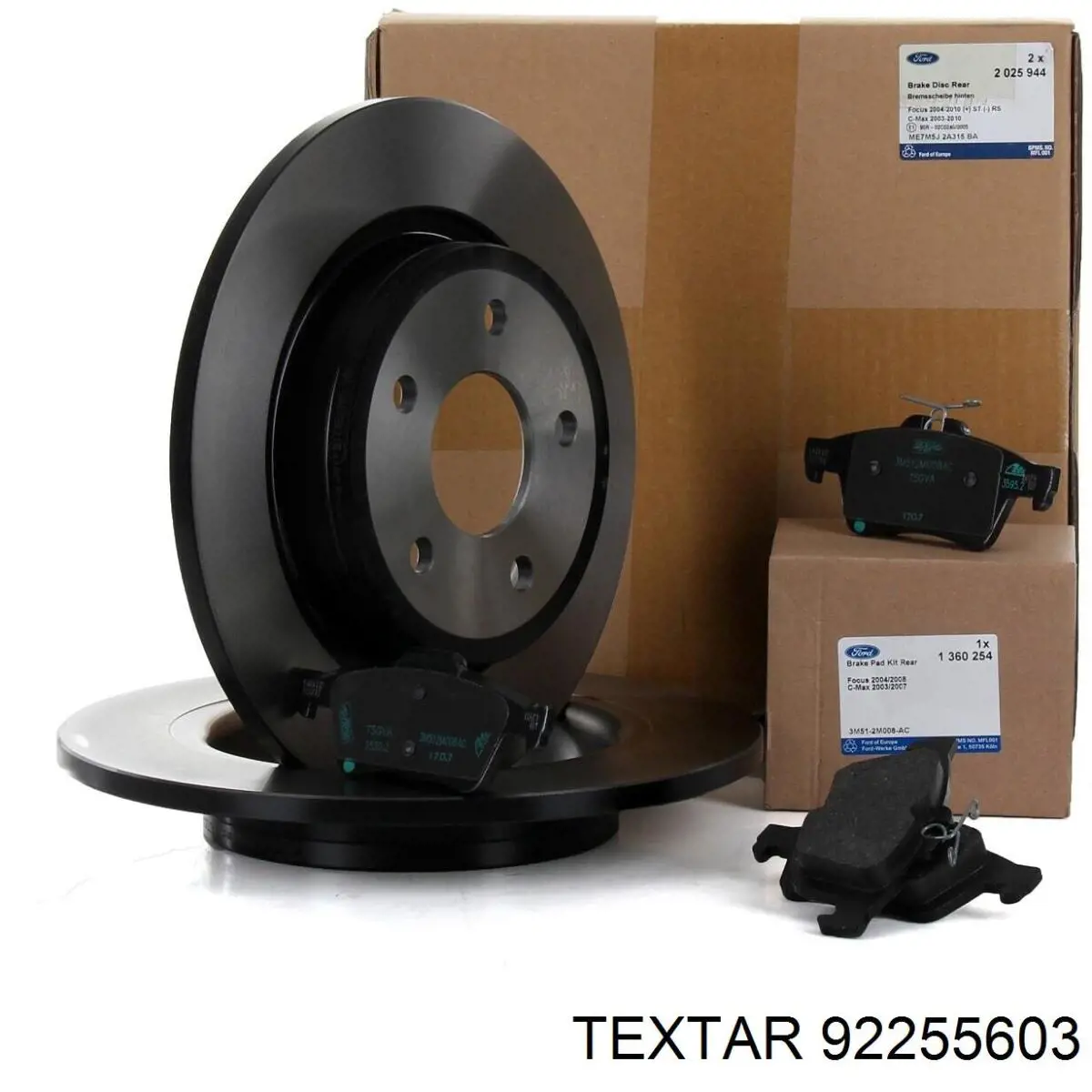 Задні дискові гальма Textar 92255603 ціна, від 29.32 USD
