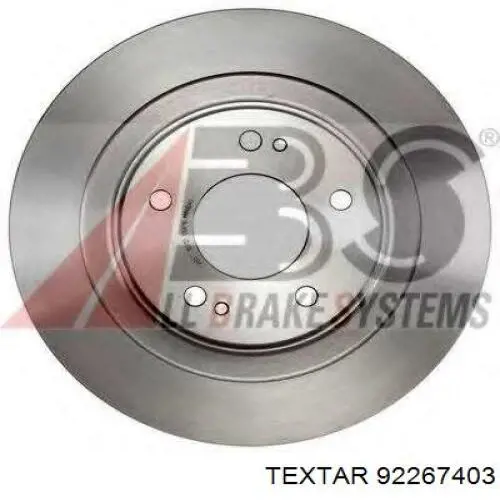 Гальмівні диски 92267403 Textar