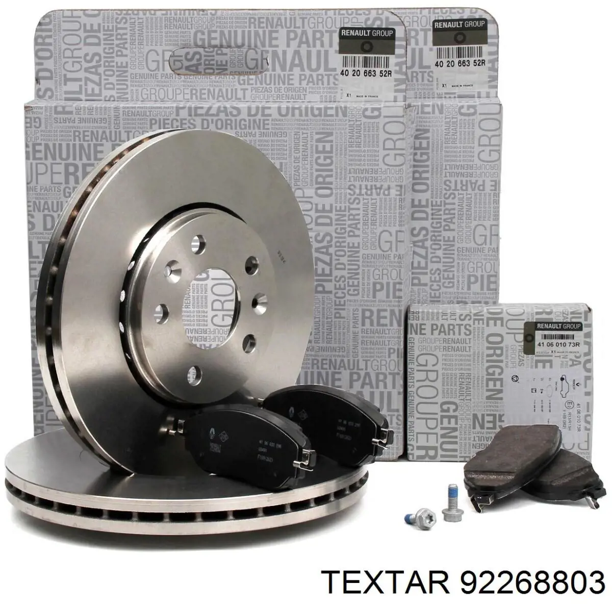 92268803 Textar Гальмо дискове переднє