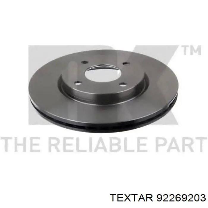 Диск переднього гальма Textar 92269203 ціна, від 33.43 USD