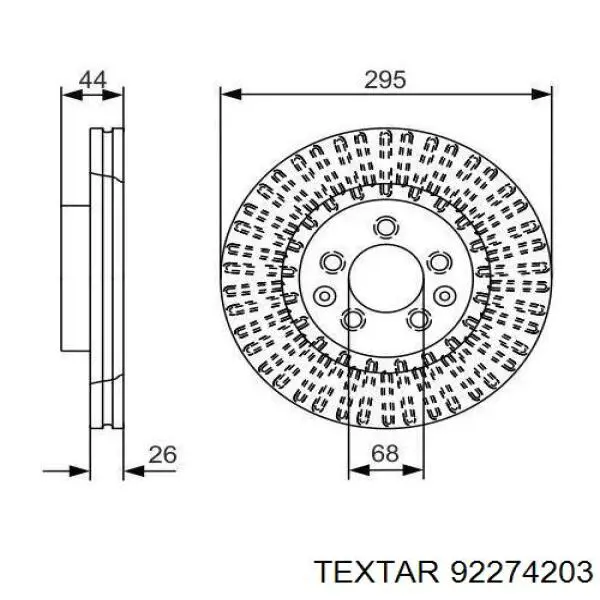 Купити 92274203 Textar Ротор гальмівний