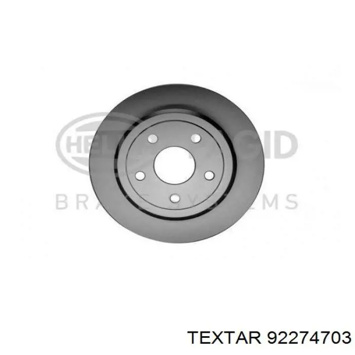 Купити 92274703 Textar Диск заднього гальма