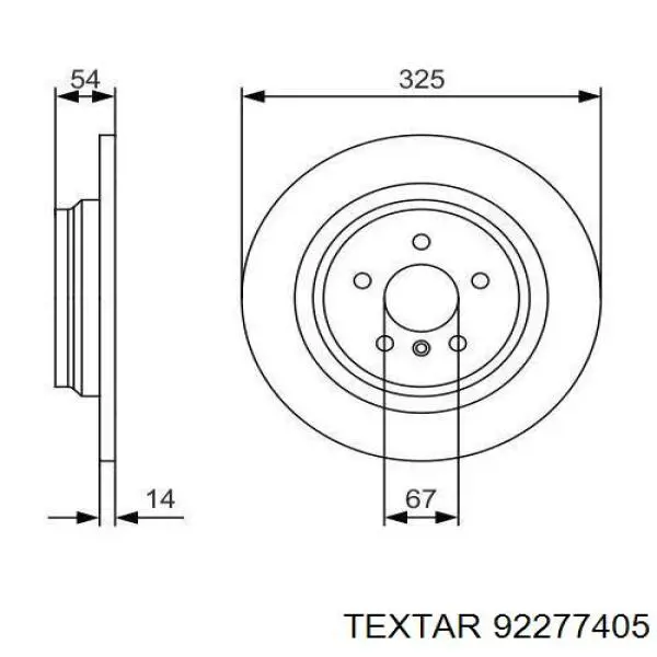 Задні дискові гальма Textar 92277405 ціна, від 75.43 USD