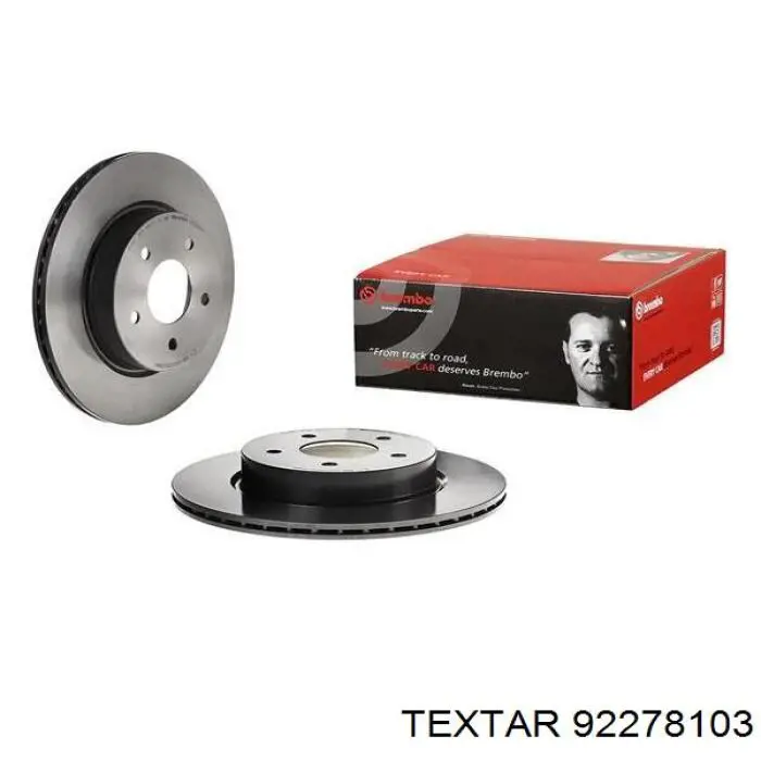 Диск гальмівний задній Textar 92278103