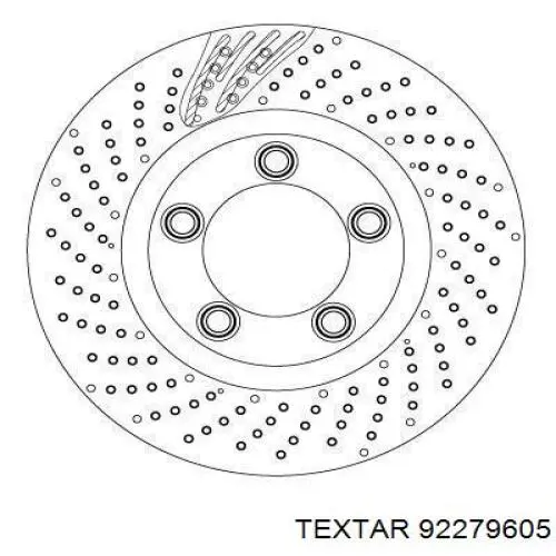 92279605 Textar Гальмо дискове переднє