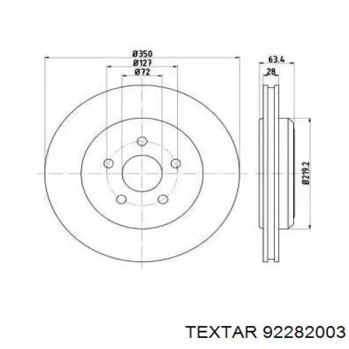 Диск гальмівний задній AR83079 Power Stop