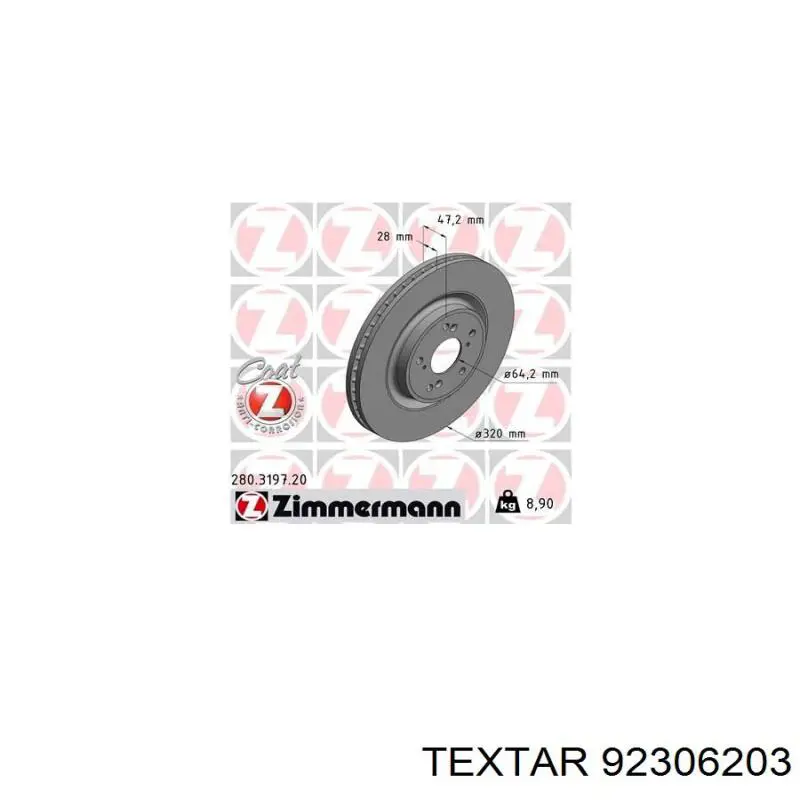Диск гальмівний передній Blue Print ADBP430130