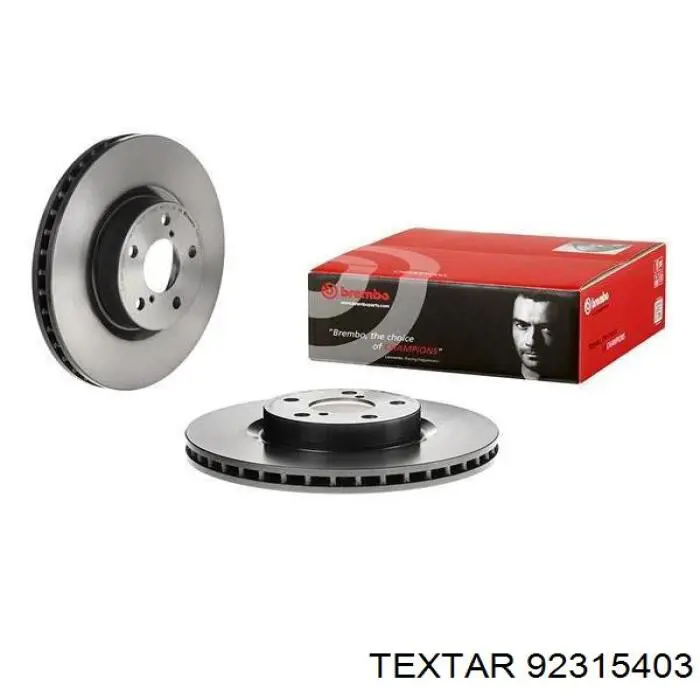 92315403 Textar Гальмо дискове переднє