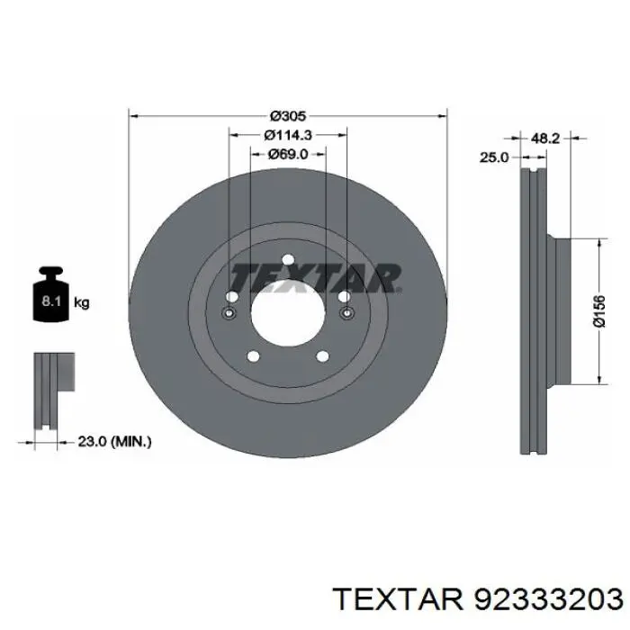 Диск переднього гальма Delphi BG5154C ціна, від 63.14 USD