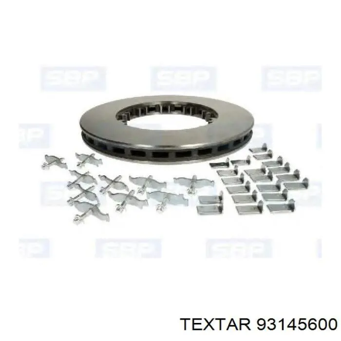 Диск переднього гальма Textar 93145600 ціна, від 112.89 USD