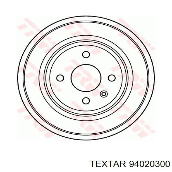 Барабан гальмівний задній Textar 94020300 ціна, від 28.69 USD