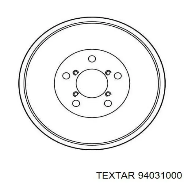 Купити 94031000 Textar Барабан гальмівний задній