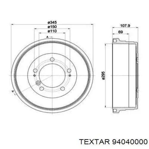 Барабан гальмівний задній Delphi BF628 ціна, від 145.85 USD