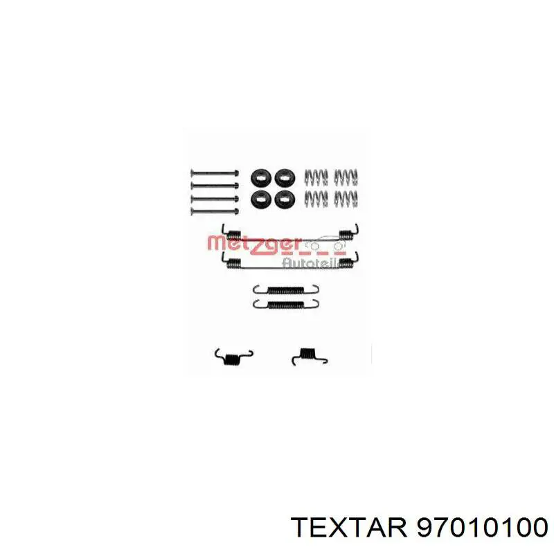 Монтажний комплект задніх барабанних колодок Textar 97010100 ціна, від 8.28 USD