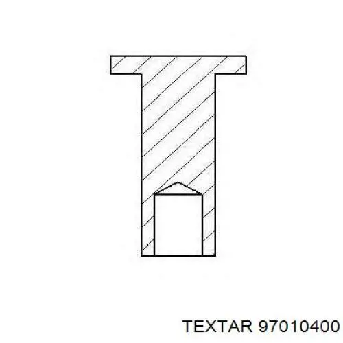 Монтажний комплект задніх барабанних колодок Textar 97010400 ціна, від 4.38 USD