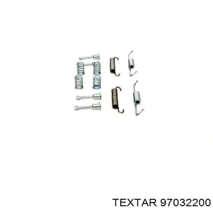 Монтажний комплект задніх барабанних колодок Textar 97032200 ціна, від 6.13 USD