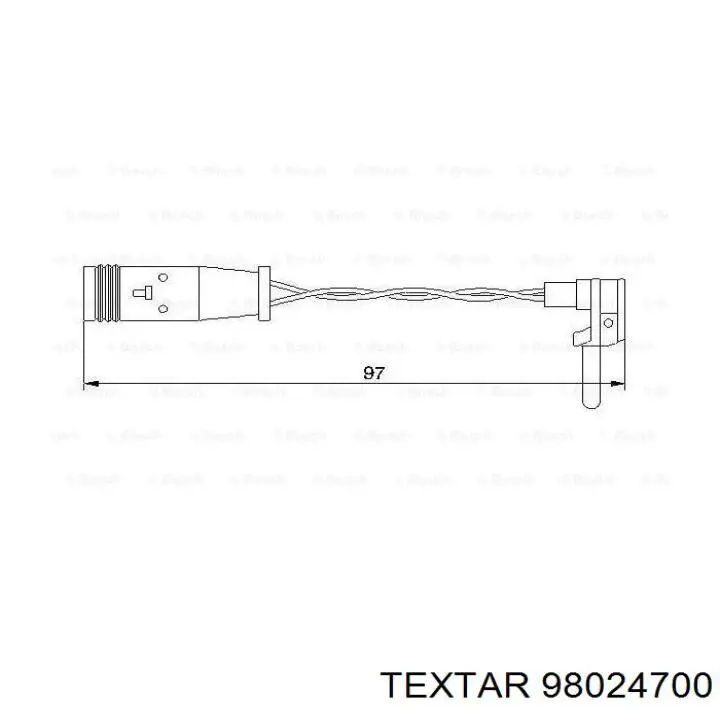 Датчик зносу гальмівних колодок, задній Textar 98024700 ціна, від 3.83 USD