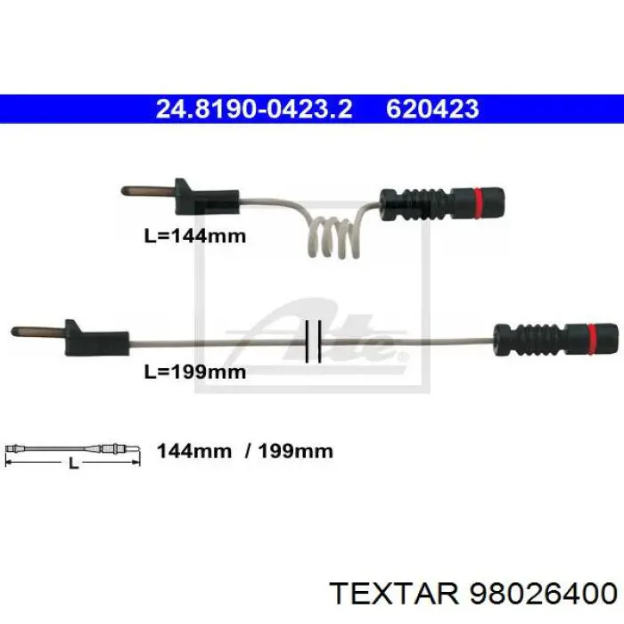 Купити A6695400917 Mercedes Датчик зносу гальмівних колодок, задній